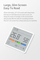 Termómetro Y Reloj De Pared LCD Para Habitación De Bebé Precisión Alta Medidor De Temperatura Y Humedad Electrónico Para El Hogar - details 3