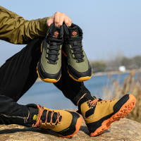 Botas Impermeables Para Hombre Seguridad Puntas De Acero Indestructibles Botas De Construcción Protección Antipinchazos Suela De Goma Material Superior Synético - details 3