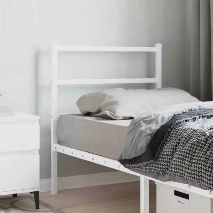 vidaXL Cabecero de metal blanco 75 cm - 1