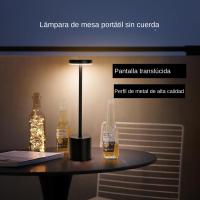 Lámpara De Mesa LED Táctil Recargable Luz Nocturna Para Escritorio Decorativa Para Restaurante Hotel Bar Bedroom Moderno - details 3