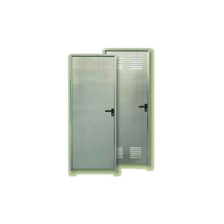 Puerta de Trastero Galvanizada y Ensamblada 990x1800 Izquierda con Ventilación - Puertas Alvarez - 1