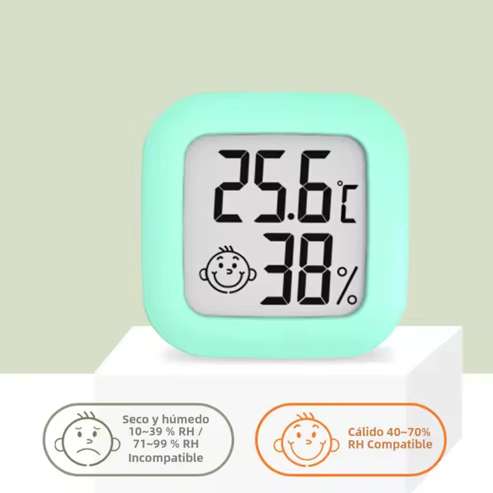 Termómetro Y Higrómetro Digital LCD Para Interior Sensor De Temperatura Y Humedad Estación Meteorológica Para El Hogar - 1