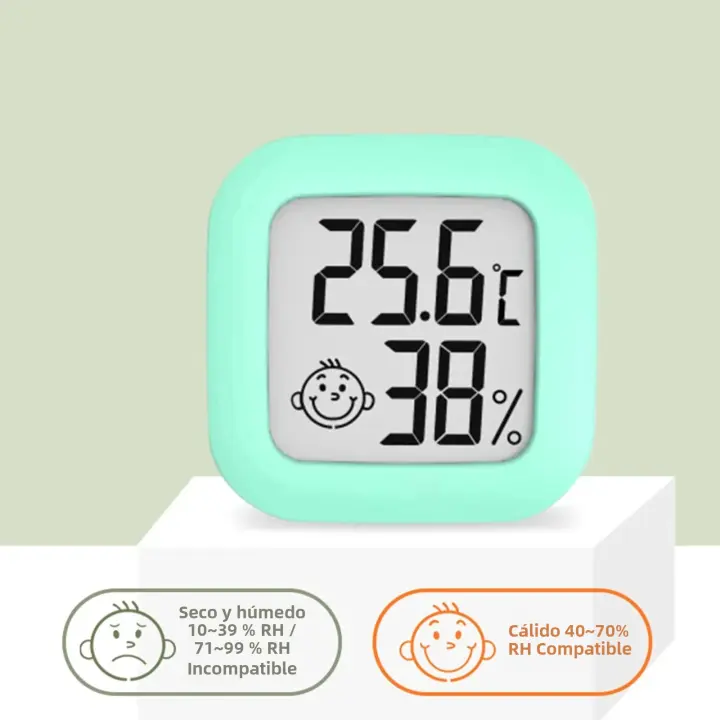 Termómetro Y Higrómetro Digital LCD Para Interior Sensor De Temperatura Y Humedad Estación Meteorológica Para El Hogar - 1