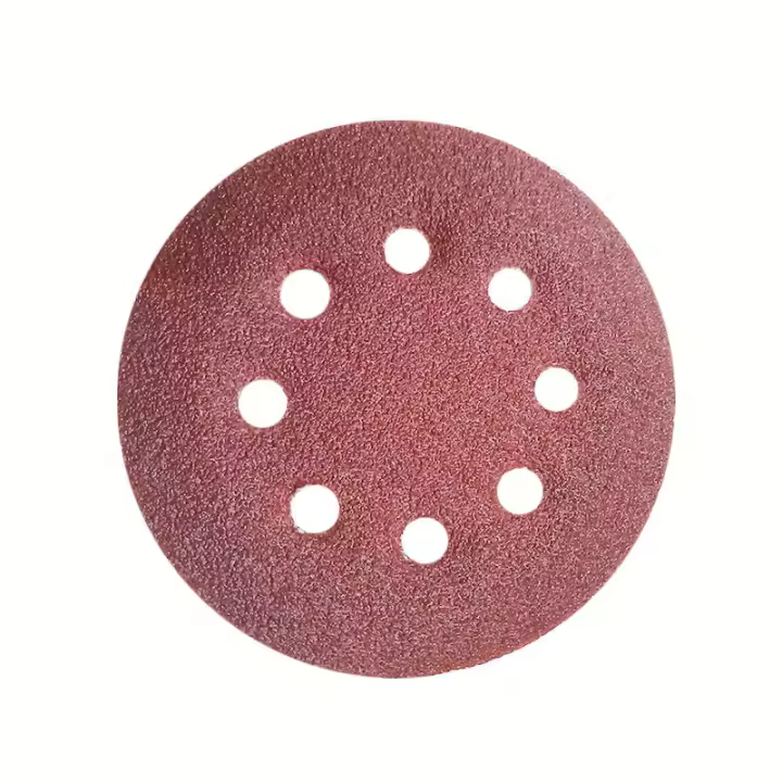Papel de Lija duradero para aplicaciones amplias, Discos Abrasivos profesionales de Gancho y bucle, Alfadillas de LIJADORA ORBITAL Óxido de Aluminio 125mm para longevidad - 1