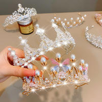 Diadema De Princesa Romántica Con Mariposas Multicolor Para Mujeres Y Niñas Accesorio De Cabello Para Bodas Y Fiestas Corona De Moda Para Promesas - details 0