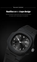 Reloj De Moda Nautilus Para Hombre Deportivo Y Casual Resistente Al Agua Correa De Silicona Suave Y Cómoda Movimiento De Cuarzo - details 1