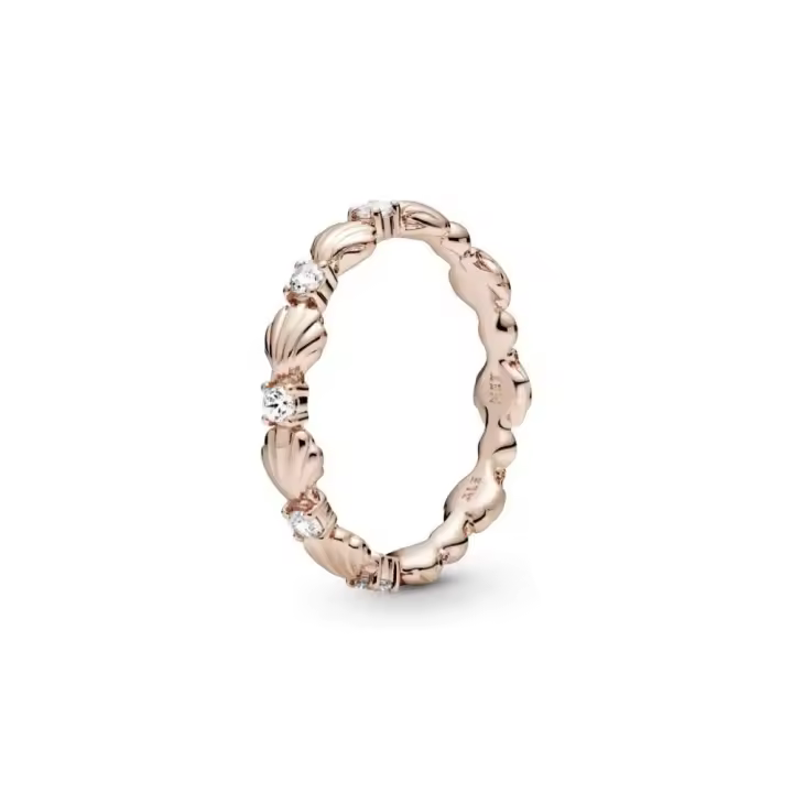 188946C01 - Anillo Pandora Concha Rose con circonita cúbica transparente 188946C01 PANDORA Silver  Anillo Pandora original - 1