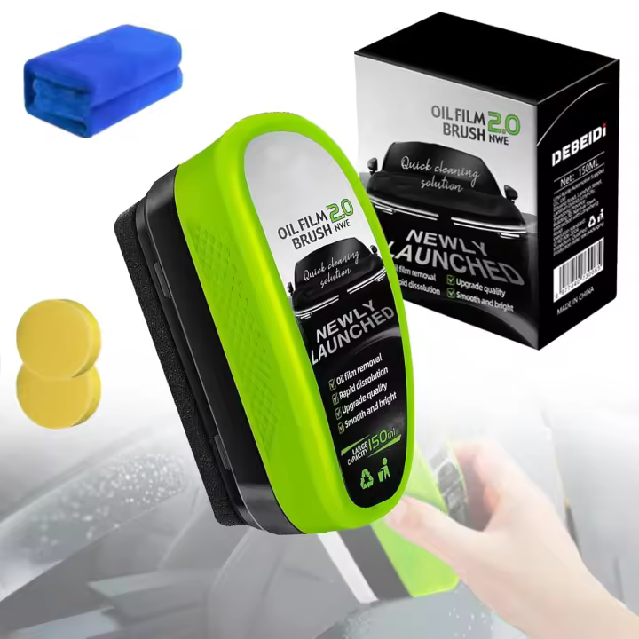 Limpiador de vidrios Boministore 2025 Nuevo 2.0 | Limpiador de vidrios profesional para automóviles y el hogar con fórmula ecológica | Potente eliminador de película de aceite para ventanas y parabrisas de autos (1) - 1