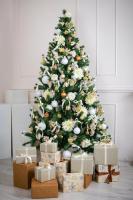 Árbol de Navidad Verde Artificial Abeto Extra Relleno de Hoja Espumillón 150-240cm Arboles con Soporte Metálico - details 1