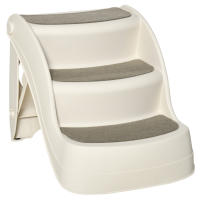 PawHut Escalera para Perros de 3 Peldaños Plegable Escalón de Plástica para Mascotas con Alfombras Antideslizantes para Cama Sofá Carga 15 kg 49x38x38 cm - details 0