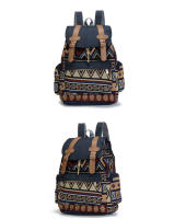 Mochila de Lona con Estampado Sólido para Mujeres Bolsa de Hombro para Estudiantes - details 4