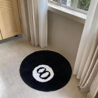 Alfombra Creativa De Bola 8 Para El Hogar Decoración Interior Regalos De Halloween Alfombra Redonda De Trenzado Suave De Peluche Para Adultos - details 7