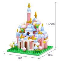 Mini Bloques De Construcción Para Castillos Y Iglesias Juguete DIY De Cuentas Micro Para Niñas Regalo De Cumpleaños - details 2