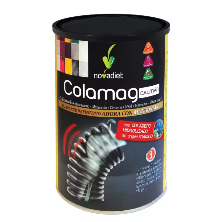 Novadiet Colamag Calman Polvo 300g - Complemento Alimenticio para Reducir Dolor E Inflamación y Aumentar Flexibilidad de Articulaciones - 1