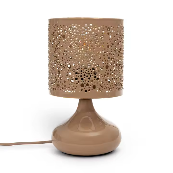 Ledkia Lámpara de Mesa Metal Harish Beige - 1
