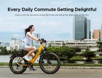 ENGWE E26 Bicicleta Eléctrica para Adultos, 26"x4.0" Fat Tire, Bicicleta de Montaña Eléctrica de 250W, Batería de 48V 16Ah, Alcance de hasta 140KM, Shimano 7 velocidades, Suspensión Dual MTB, Pantalla LCD, Prácticos accesorios gratuitos - Verde - details 2