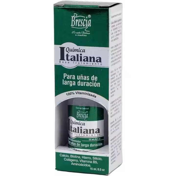 Brescia Endurecedor de Uñas Química italiana, 15mL. Rápido, sin dolor, fortalece, evita la descamación y hace crecer las uñas. - 1