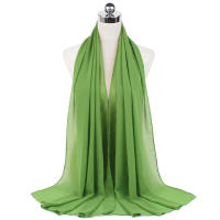 Nueva Elegante Bufanda De Mujer 2023 Modesta En Chiffón Sólido Tamaño Grande Abrazadora Para Cabeza Y Cuello Protección Solar Estilo Fashion - details 53