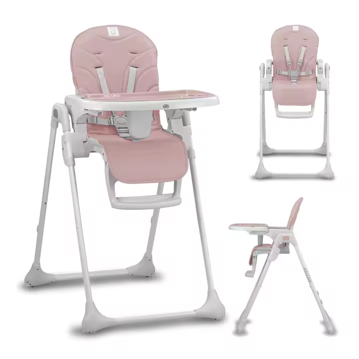 Asalvo Trona Arzak – Trona para Bebé Ligera y Plegable con Altura Regulable, Respaldo Reclinable y Bandeja Extraíble - 1