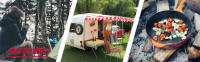 SMILE KN-03/1KB - Cocina de Gas Portátil para camping, 3 quemadores