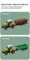 Coche De Tractor De Agricultura Para Niños Modelo De Simulación De Vehículo De Retroceso Inercia Para Juego De Transporte - details 5