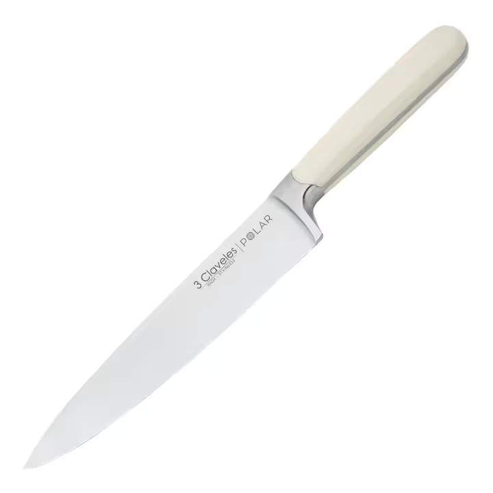 3 Claveles Polar - Cuchillo Cocinero Profesional 20 cm Acero Forjado y Mango en ABS - 1