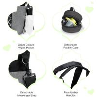 Diaper Bag Tote for Girls and Boys with Pacifier Case, Large Tote Diaper Bag for Moms, Travel & Work, Stylish Mommy Bag for Hospital, Baby Shower Gifts - details 5