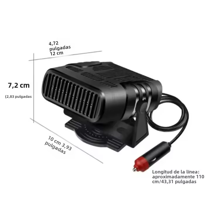 Calefactor De Coche Eléctrico Portátil 12V/24V Ventilador De Aire Secador Para Parabrisas Desescarchas Y Deshielo Accesorios De Calentamiento - 1