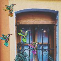 Arte De Hierro Colibrí Herramienta Artesanal Colgante Decoración De Pared Para Jardín Decoración De Hogar Decoración De Pared Para Valla Estilo Rústico Farmhouse - details 2