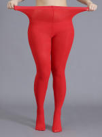 Pareja De Medias De Mujer Oversize Y Finas Que Penetran La Piel Material De Spandex Y Nylon Patrón Sólido Tipo De Tela Tejido Longitud De Pierna 95 Cm Cintura 48 Cm - details 3