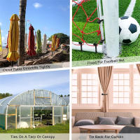 20pcs Cuerdas De Bungee Elásticas Para Exterior Correa De Balón Portátil Para Armar Tienda Fijar Tarpaulin Canopy Awan Para Refugio De Alta Resistencia - details 9