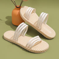 Sandalias De Moda Para Mujeres Antideslizantes Cómodas Y Livianas Con Suela Doble Suave Tacón Medio Cerrado Pull on Indoor Verano - details 0