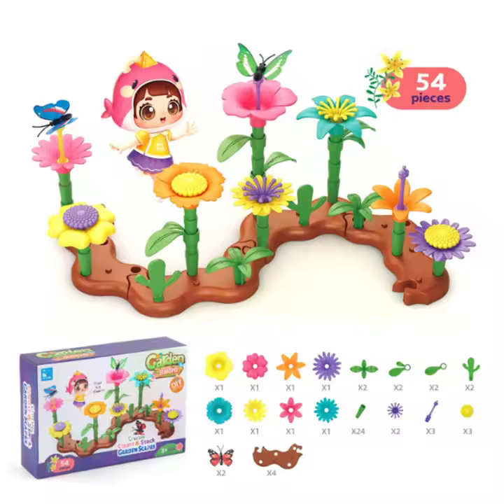 Juego de rompecabezas intelectual para niños y bloques de construcción de Jardín cambiantes, Juguetes - 1