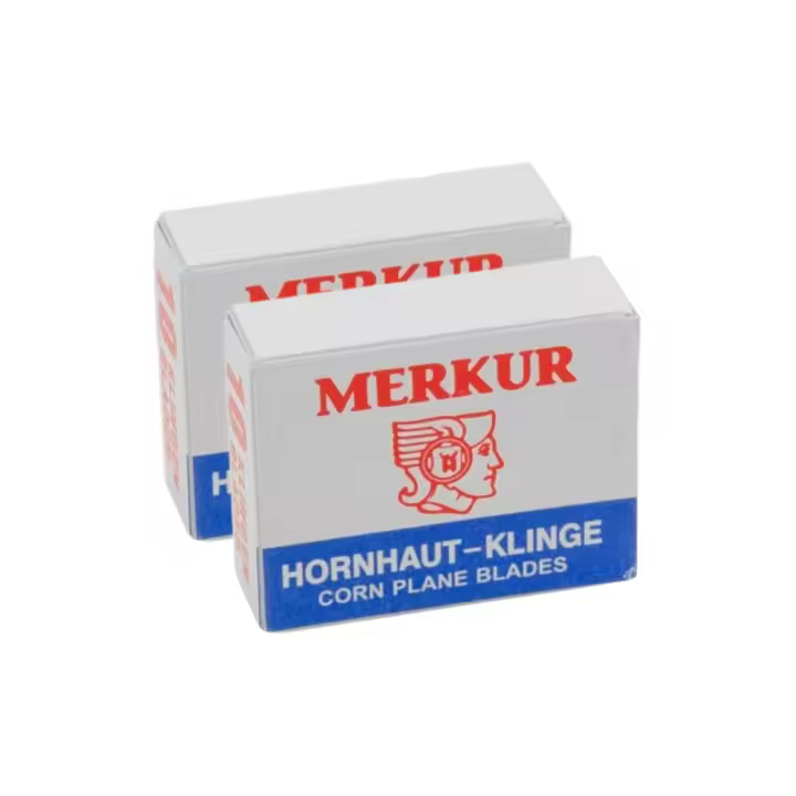 Caja de CUCHILLA MERKUR UNIKA - 10 CUCHILLAS CORTA CALLOS de Alta Calidad - 1