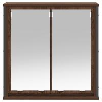 vidaXL Mueble de baño de pared con espejo roble marrón 60x21x60 cm - details 3