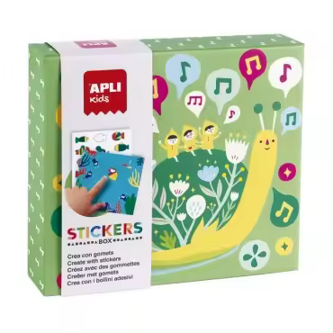 JUEGO GOMETS APLI STICKERS BOX LILLIPUT     PERGAMINO - 1