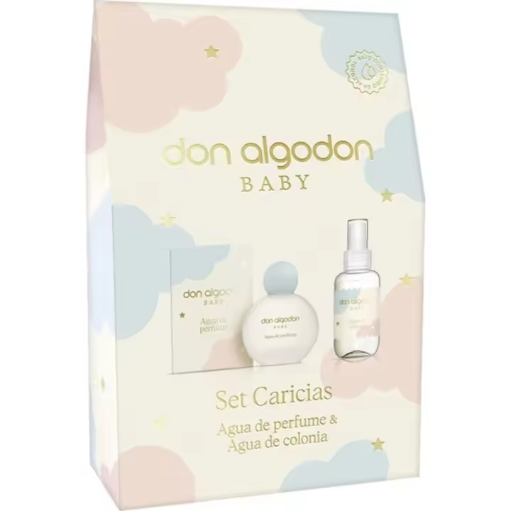 DON ALGODON Baby set Caricias con agua de perfume y agua de colonia - 1