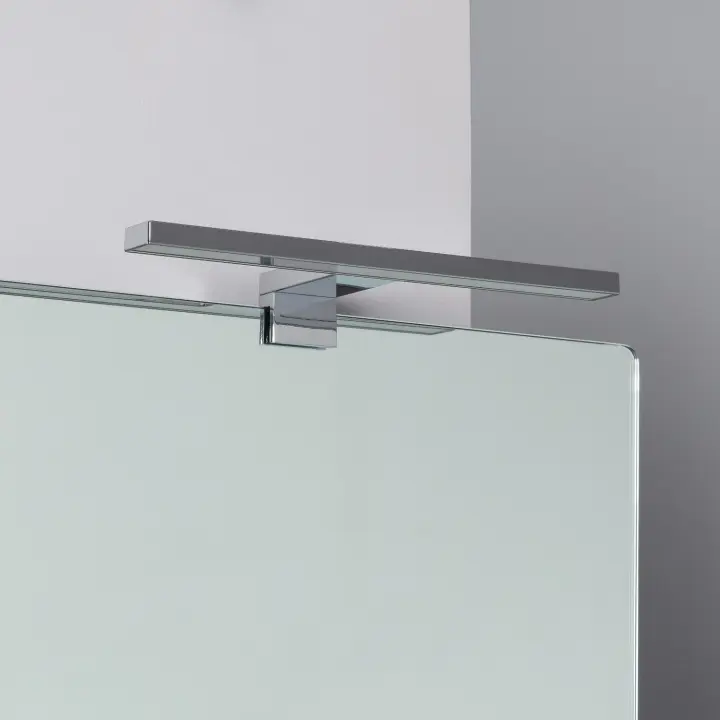 Ledkia Aplique Espejo Baño 5W Plata Carl - Diseño Moderno y Resistente a la Humedad - 1