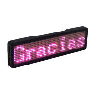 Pantalla LED Recargable Bluetooth Digital Para Badges Insignia DIY Con Mensaje De Desplazamiento Mini Pantalla De Nombre LED Programable - details 3