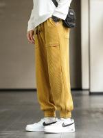 Nuevos Pantalones De Corduroy Para Hombre Otoño Invierno Estilo Callejero Holgado Casuales Pantalones De Jogger Talla plus Hasta 8XL - details 4