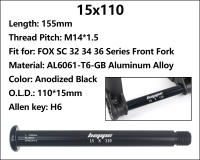 HEPPE Juego De Eje Transversal Para Bicicleta MTB Ultra Ligero Compatible Con FOX SC 32 34 36 Serie Frente Color Negro Tamaños 145/155mm - details 3