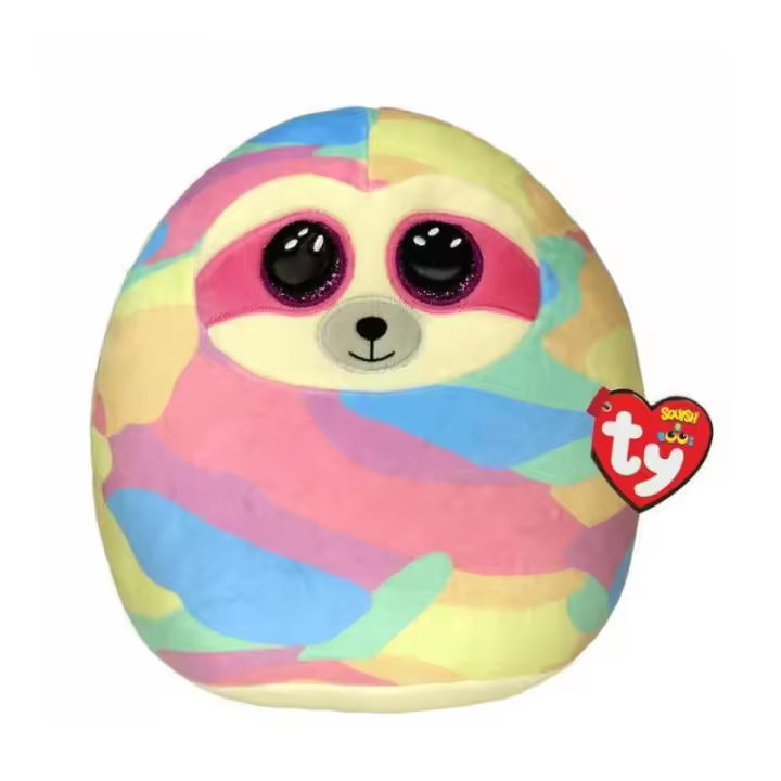 TY Peluche Squish a Boo Cooper 20cm Perezoso Juguete Felpa Multicolor Niño/niña - 1