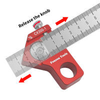 Regla De Ángulo Combinada 0-300mm Para Carpintero Con Marcas De Precisión Escala Etchada De 45/90 Grados Herramienta De Carpintería - details 7