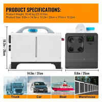 5kW Calentador de Aire Diésel Calentador de Coche Todo en Uno con Interruptor LCD Control Remoto Calentador de Estacionamiento de 12V para Camiones Autocaravanas Barcos - details 7