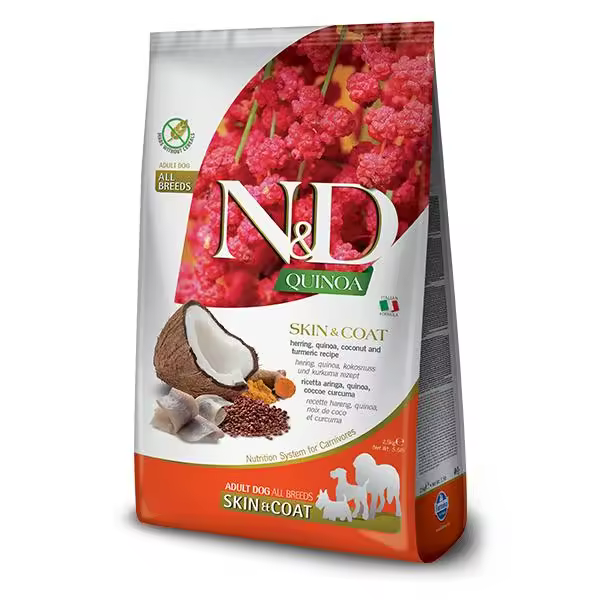 FARMINA N6D DOG QUINOA SKIN COAT ARENQUE 2,5KG - 1