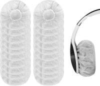 Fundas para Alfadillas Auriculares Desechables 100 Piezas Cubierta de Auriculares para 7 to 8,5 cm No Tejidos Cubierta Sanitarios Elásticos Fundas de Cascos Alfadillas (Blanco) - details 2