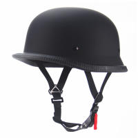 Casco De Motocicleta Vintage Para Cruiser M/L/XL/XXL Diseño Aleman Medio Con Certificación DOT Negro Brillante Unisex - details 2