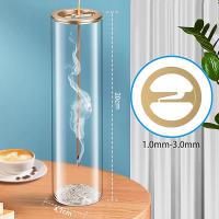 Encendedor De Incienso De Vidrio Moderno Con Portador De Incienso Anti-Ash Y Catcher De Cenizas Removible Para Decoración Del Hogar Yoga Meditación - details 0
