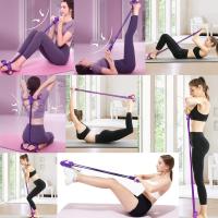 Entrenador abdominal, equipo de entrenamiento de abdominales, expansor de cuerpo completo para el hogar, 6 tubos, cuerda elástica de tracción multifunción - details 6