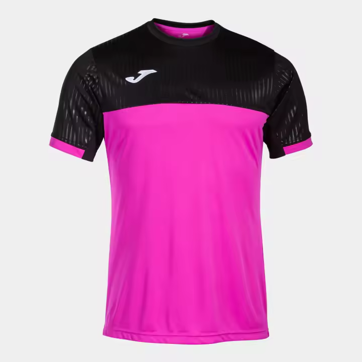 JOMA Camiseta manga corta hombre Montreal rosa flúor negro - 1
